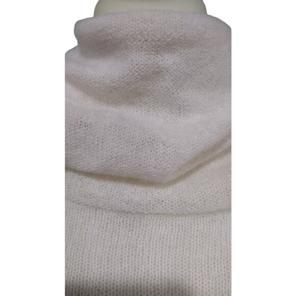 Banana Republic High Neck Long Sweater Made of Italian Yarn, Cream, Size M - Picture 2 of 5